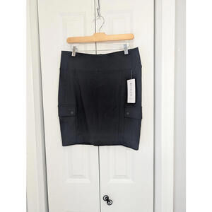 Athleta NWT Women's Size Medium Black Skirt Delancey Cargo